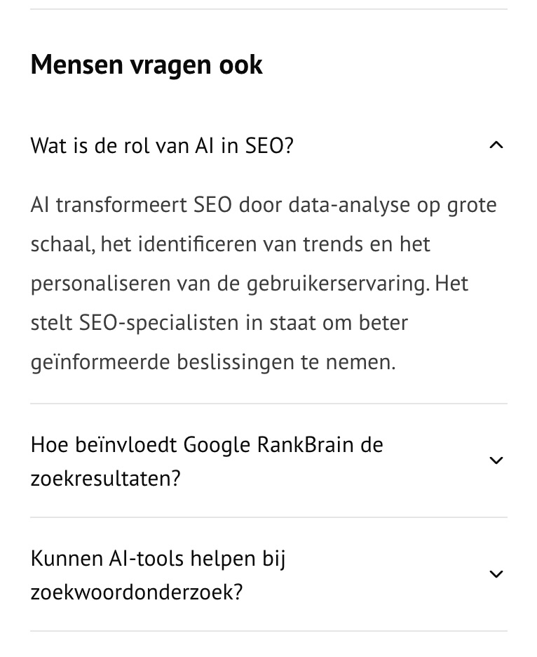 Related questions screenshot
