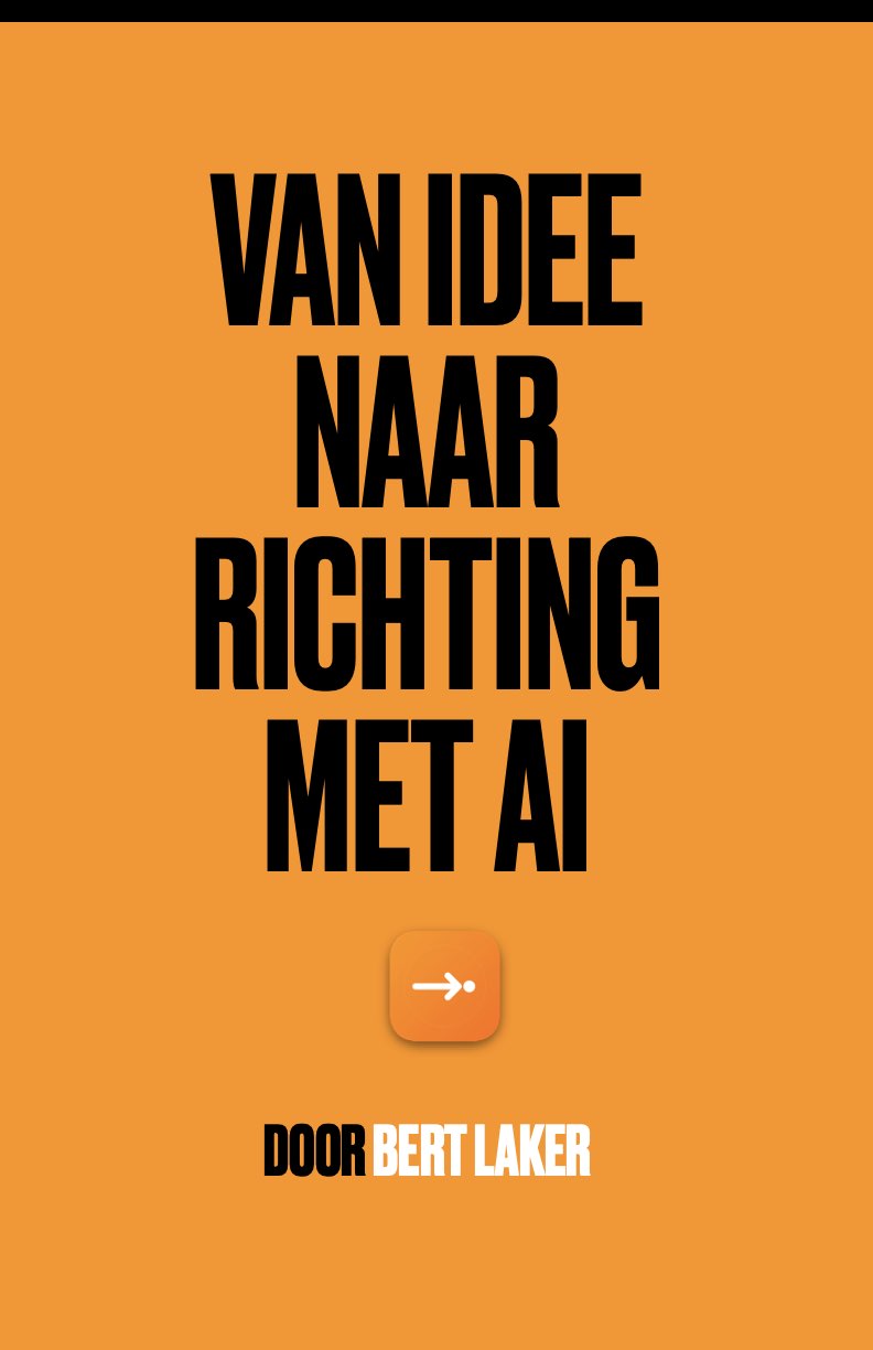 Van Idee naar Richting met AI — Omslag