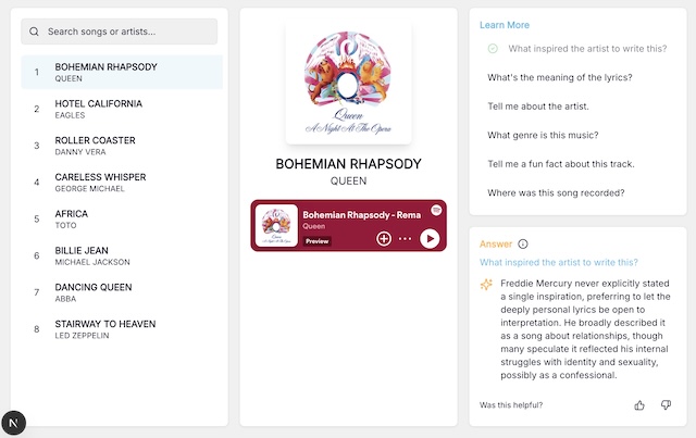 Toplist Song Explorer screenshot